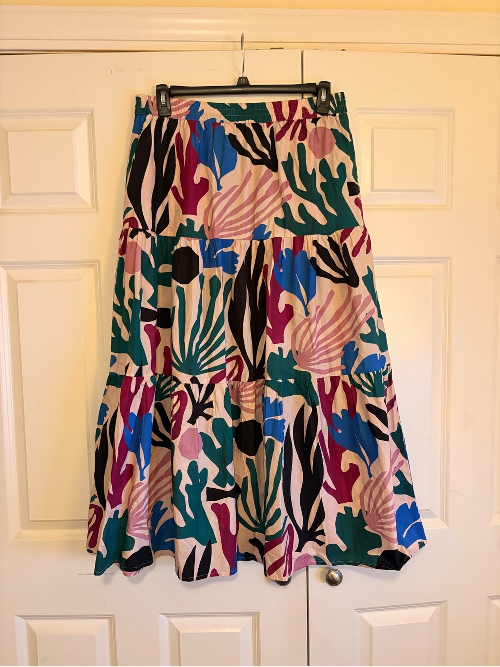 Oliphant Womens Maxi Skirt in Reef Magenta